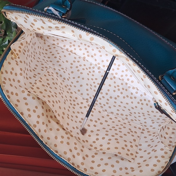 SALE Kate Spade Teal Blue Leather Shoulder Bag Great Used Condition - Picture 9 of 12